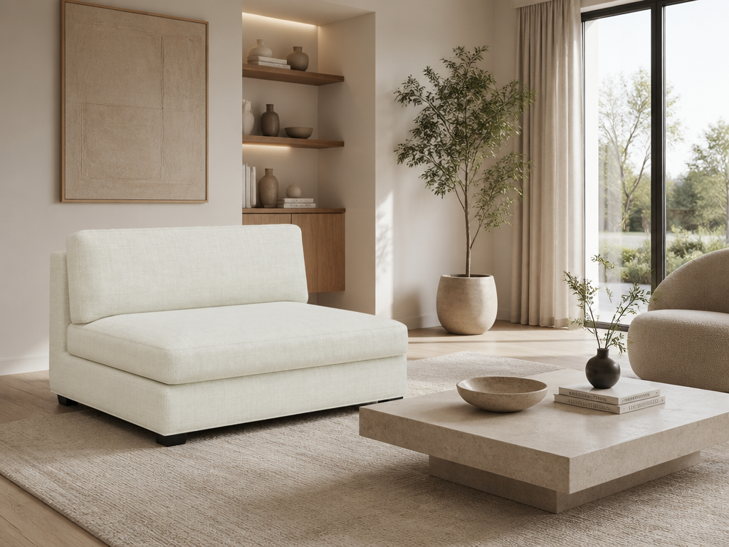 PALOMA ARMLESS LOVESEAT (CUSTOM)