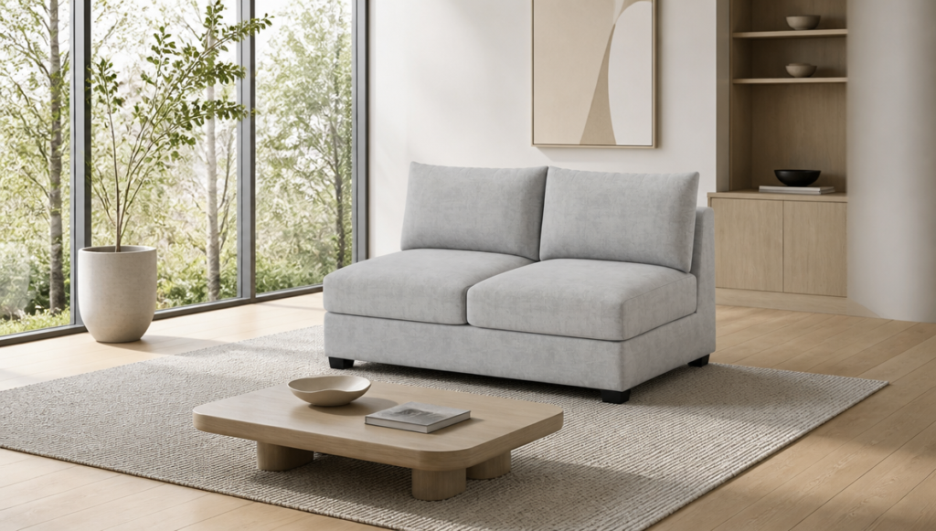 STANTON ARMLESS LOVESEAT (CUSTOM)